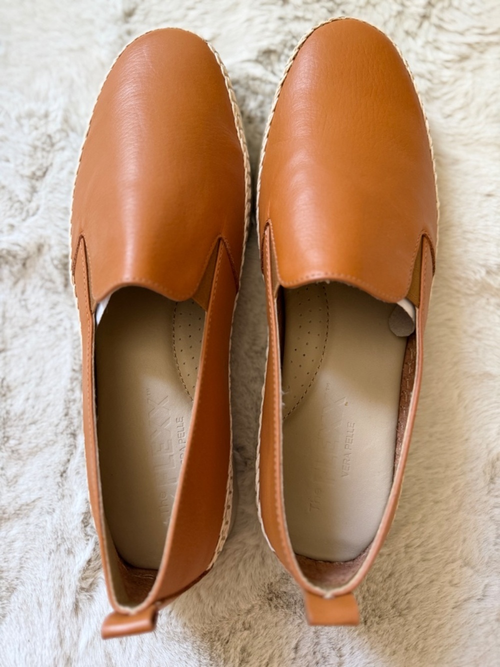 Cognac Brown leather espadrills from Flexx size 9.5 - Picture 8 of 10